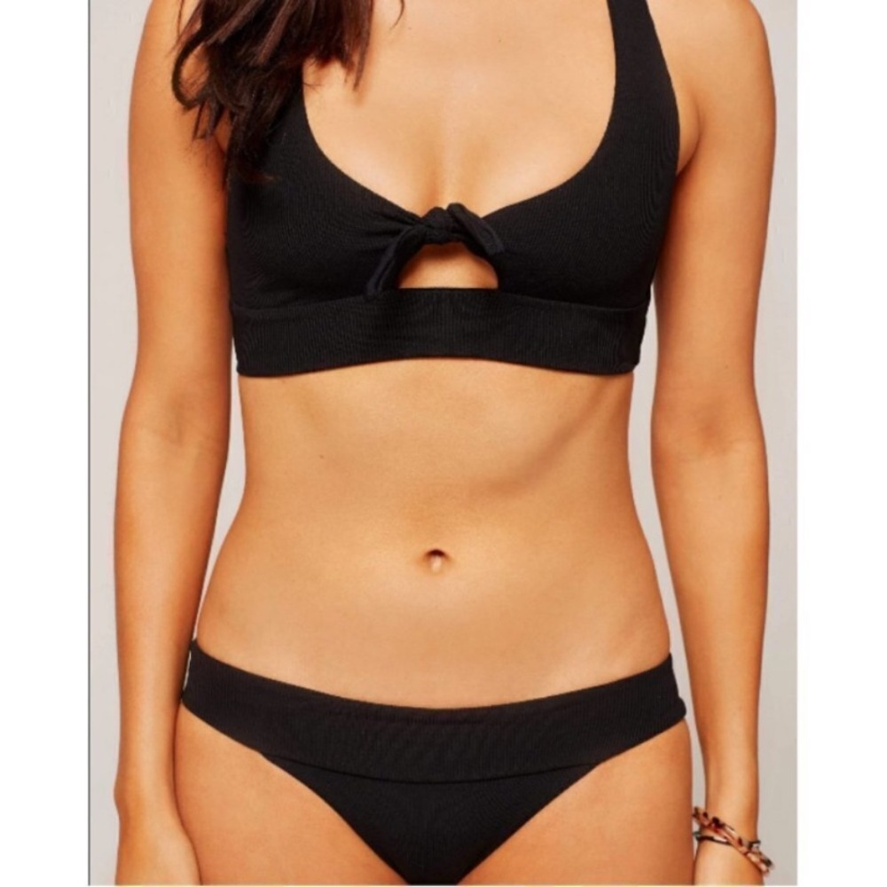 •ANTHROPOLOGIE• L SPACE reversible ribbed bikini—tara top + veronica bottoms